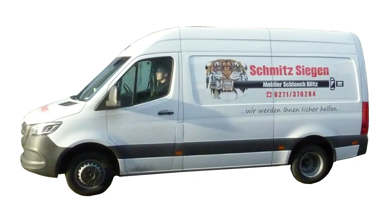 Servicelieferwagen Schlauchblitz Schlauchreparatur